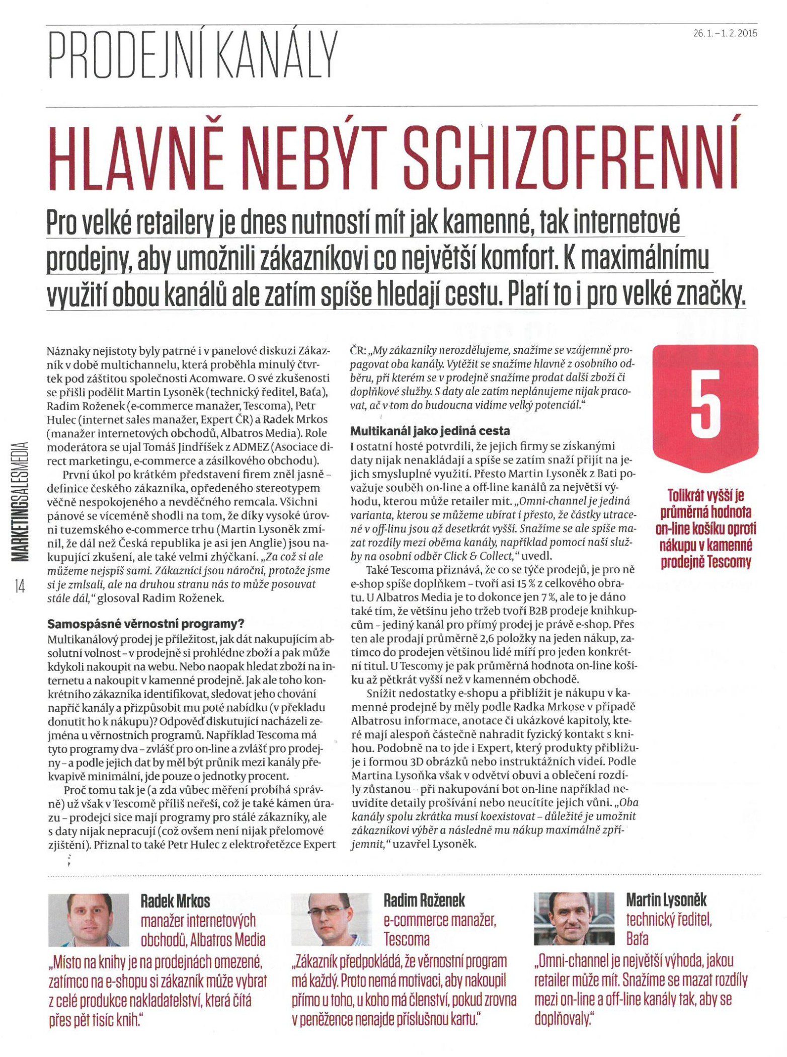 MSM-Hlavně nebýt schizofrenní
