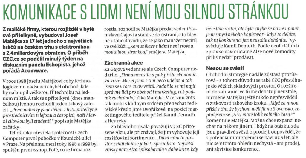 MSM - Komunikace s lidmi není mou silnou stránkou 