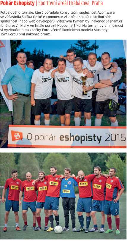 Marketing & Media-Pohár Eshopisty - Sportovní areál Hrabákova, Praha