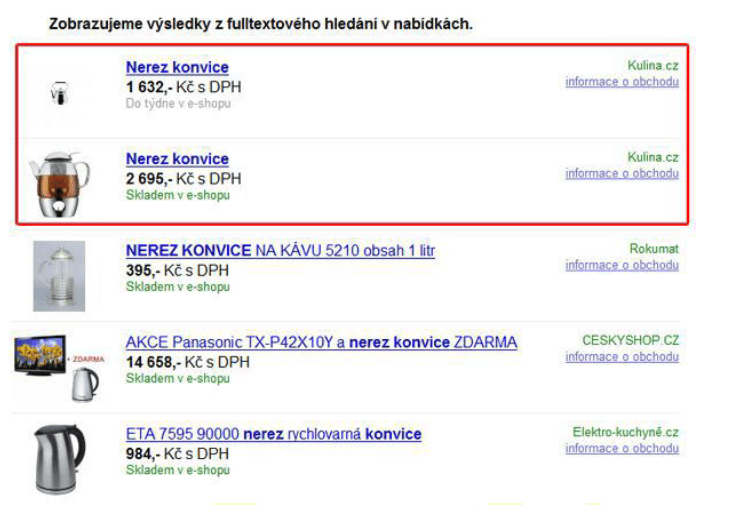 Příklad (2) - Kulina.cz